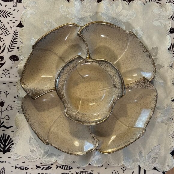 Vintage MCM California Original 5 Piece Chip & Dip Bowl #146 - Picture 4 of 8